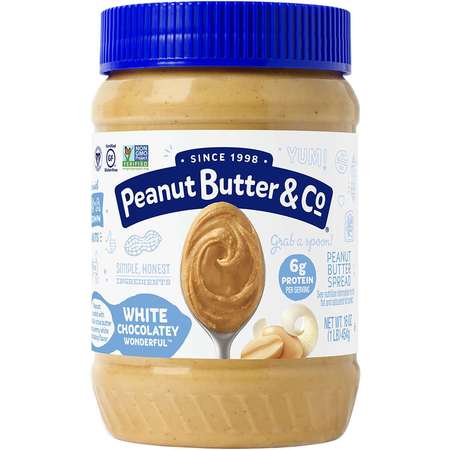 PEANUT BUTTER & CO White Chocolate Wonderful Peanut Butter 16 oz., PK6 17010005